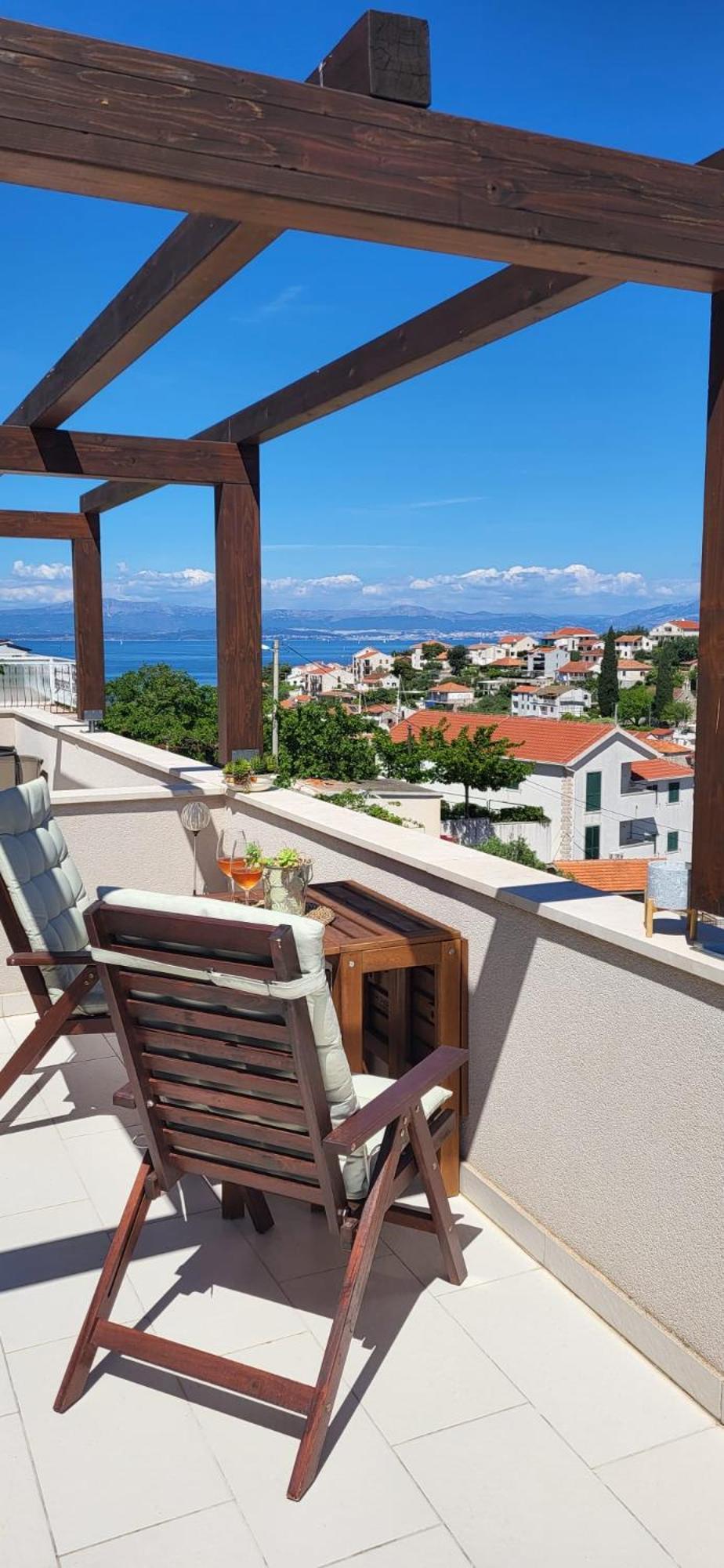 New Apartment With Panoramic View Стоморска Экстерьер фото